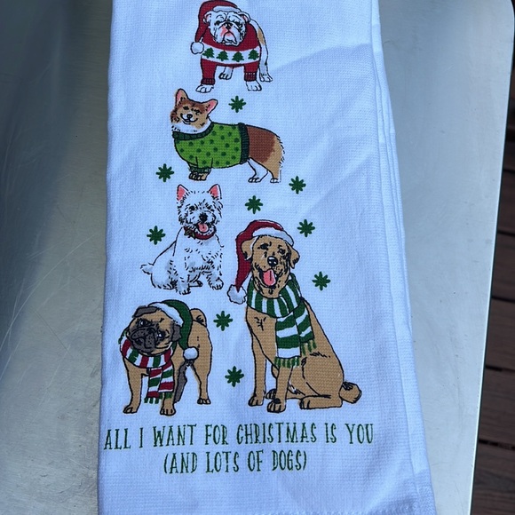 NWT Cynthia Rowley Set of 2 Kitchen Towels. For the Dog Lover. - Picture 6 of 10